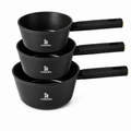 סט 3 קלחות Halotex מאלומיניום עם ציפוי Non-Stick, בגדלים 16, 18 ו-20 ס"מ.