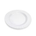 طبق تقديم بيضاوي من خزف العظام (Bone China) أبيض، 34×26 سم