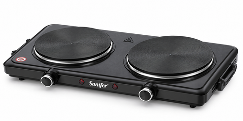 כירת חימום חשמלית כפולה Sonifer SF-3071 בצבע שחור