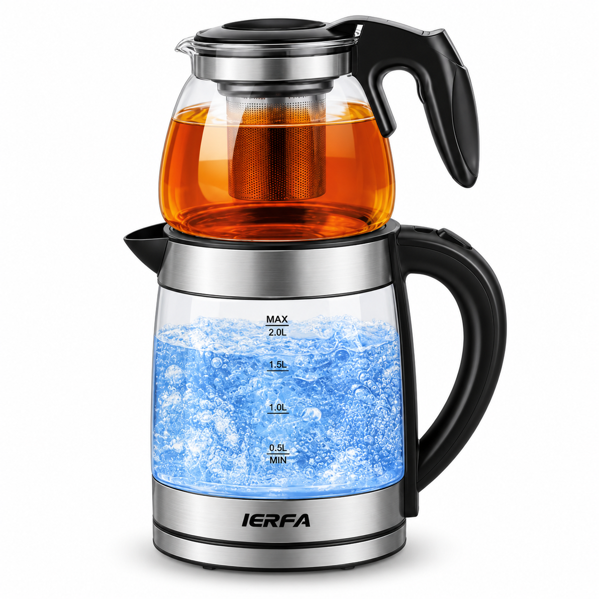 קומקום חשמלי מזכוכית IERFA IE-1020 2 ליטר