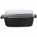 רוסטר Halotex לתנור ולכיריים בגודל 32×10.5 ס"מ עם מכסה ארומה וציפוי Non-Stick